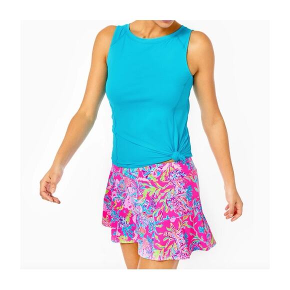 Lilly Pulitzer Luxletic Corrine Skort in Shell Me Something Good - Picture 10 of 10
